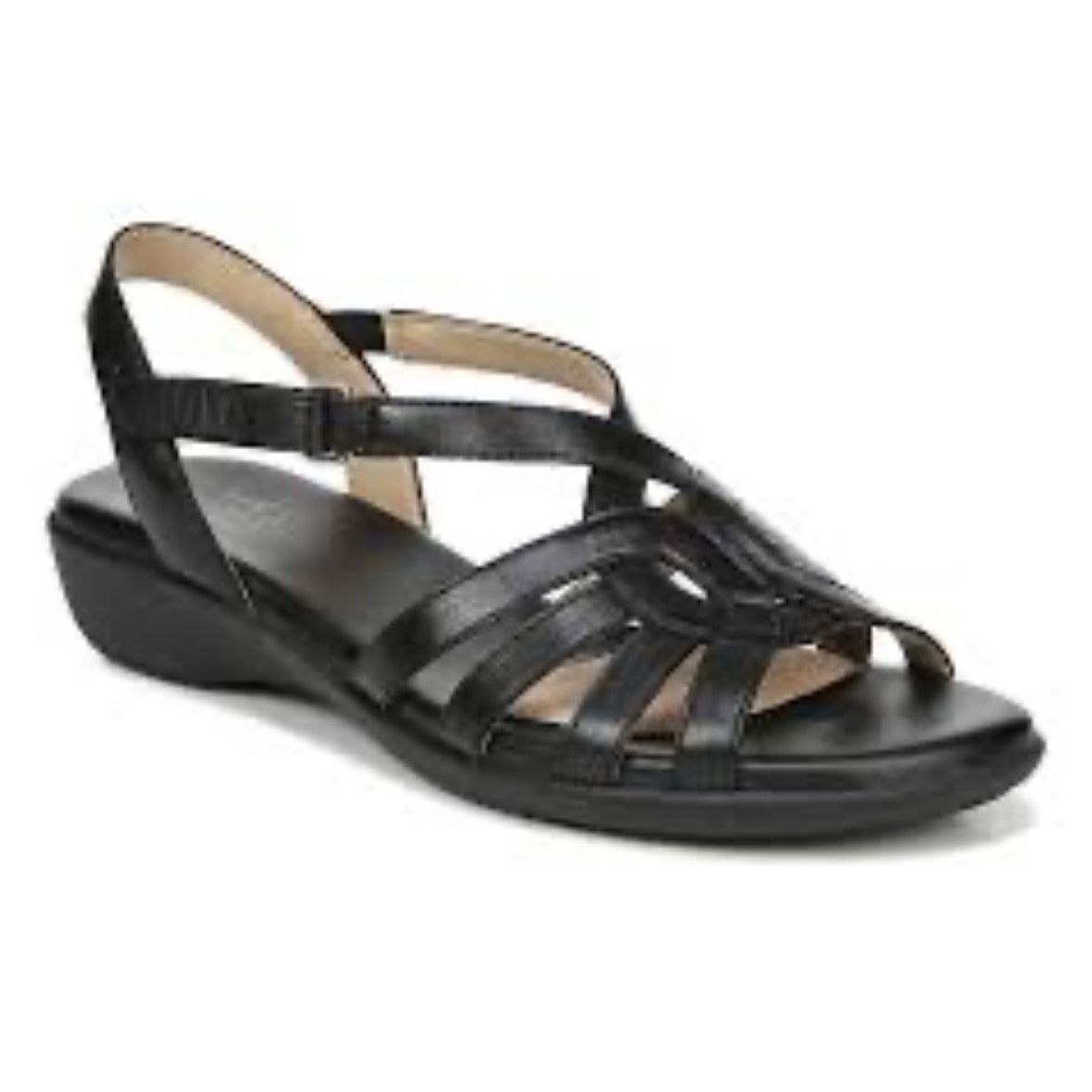 Naturalizer Black 10 Nalani Strappy Sandals Shoes